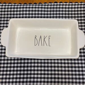 RAE Dunn Mini Loaf Pan - "BAKE"